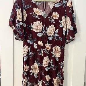 forever 21 f21 floral romper XL